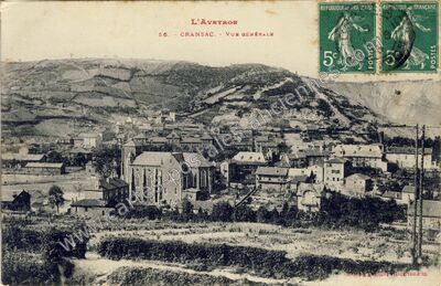 Carte postale ancienne Vue générale — Cransac (Aveyron)