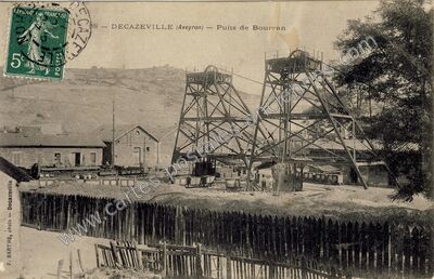 Carte postale ancienne Bourran — Decazeville (Aveyron)