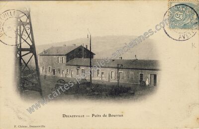 Carte postale ancienne Bourran — Decazeville (Aveyron)