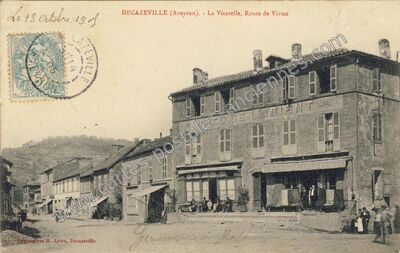Carte postale ancienne La Vitarelle, Route de Viviez — Decazeville (Aveyron)