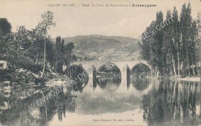 Carte postale ancienne Entraygues — Entraygues-sur-Truyère (Aveyron)