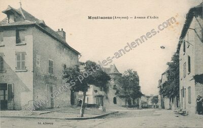 Carte postale ancienne Montbazens — Montbazens (Aveyron)