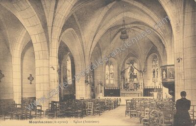 Carte postale ancienne Montbazens — Montbazens (Aveyron)