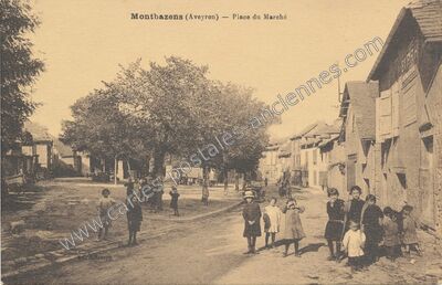 Carte postale ancienne Montbazens — Montbazens (Aveyron)