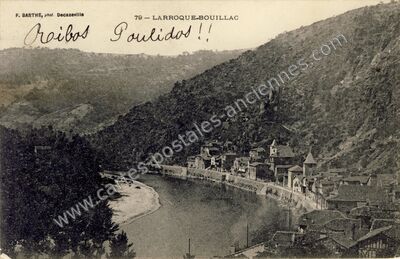 Carte postale ancienne La Roque Bouillac — Livinhac-le-Haut (Aveyron)