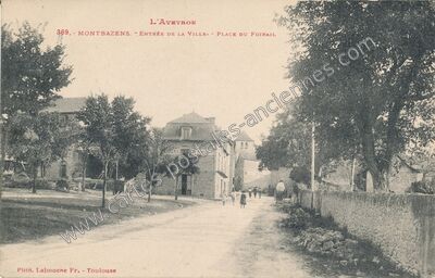 Carte postale ancienne Montbazens — Montbazens (Aveyron)