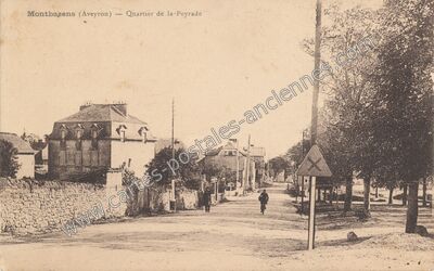 Carte postale ancienne Montbazens — Montbazens (Aveyron)