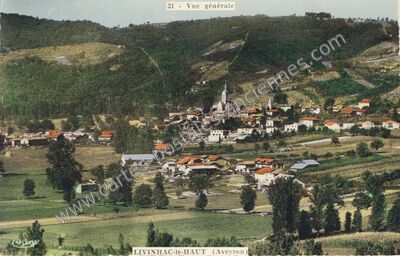 Carte postale ancienne Vue générale — Livinhac-le-Haut (Aveyron)