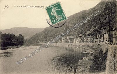 Carte postale ancienne La Roque Bouillac — Livinhac-le-Haut (Aveyron)