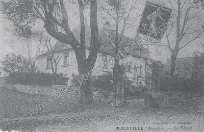Carte postale ancienne Le Foiral — Maleville (Aveyron)
