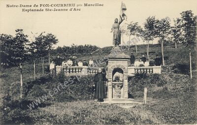 Carte postale ancienne Fontcourrieu — Marcillac-Vallon (Aveyron)