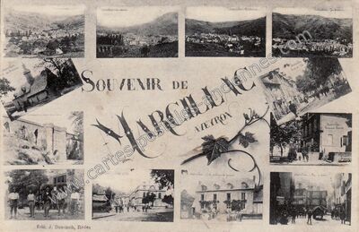 Carte postale ancienne Marcillac — Marcillac-Vallon (Aveyron)