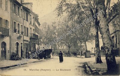 Carte postale ancienne Marcillac — Marcillac-Vallon (Aveyron)