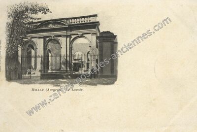 Carte postale ancienne Le Lavoir — Millau (Aveyron)