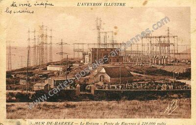 Carte postale ancienne Mur de Barrez — Mur-de-Barrez (Aveyron)
