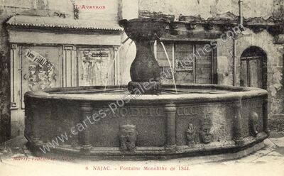 Carte postale ancienne Najac — Najac (Aveyron)