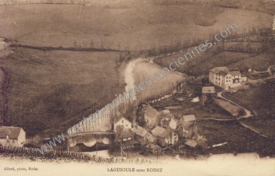Carte postale ancienne Layoule — Rodez (Aveyron)