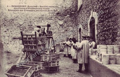 Carte postale ancienne Roquefort — Roquefort-sur-Soulzon (Aveyron)