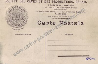 Carte postale ancienne Roquefort — Roquefort-sur-Soulzon (Aveyron)