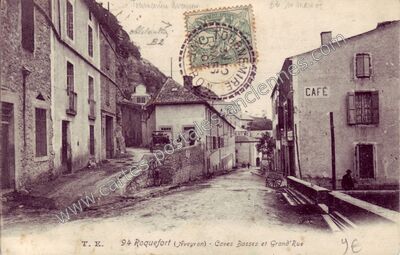 Carte postale ancienne Roquefort — Roquefort-sur-Soulzon (Aveyron)