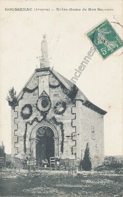 Carte postale ancienne Notre-Dame de Bon Secours — Roussennac (Aveyron)