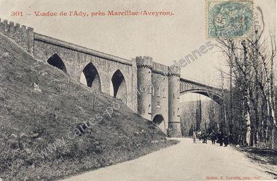 Carte postale ancienne St Christophe — Saint-Christophe-Vallon (Aveyron)