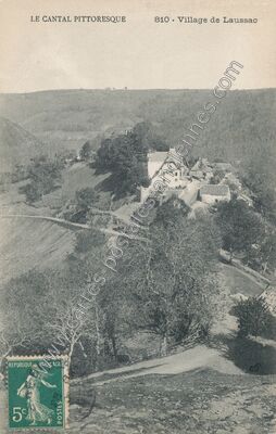 Carte postale ancienne Laussac — Thérondels (Aveyron)