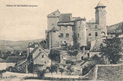 Carte postale ancienne Chateau de Salvagnac — Salvagnac-Cajarc (Aveyron)