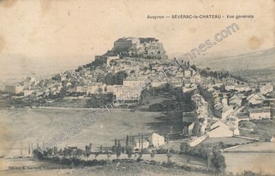 Carte postale ancienne Vue générale — Sévérac-le-Château (Aveyron)