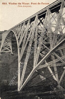 Carte postale ancienne Viaduc de Viaur — Tauriac-de-Naucelle (Aveyron)