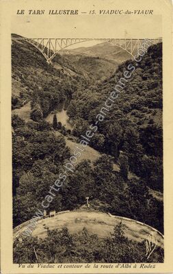 Carte postale ancienne Viaduc du Viaur — Tauriac-de-Naucelle (Aveyron)