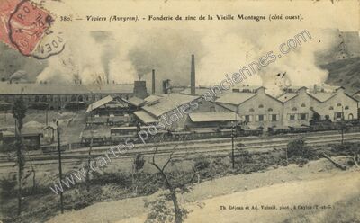 Carte postale ancienne Viviers — Viviez (Aveyron)