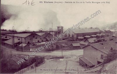 Carte postale ancienne Viviers — Viviez (Aveyron)
