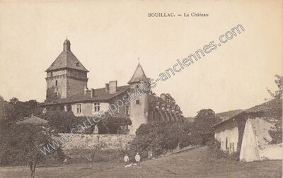 Carte postale ancienne Le Château — Bouillac (Aveyron)