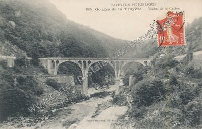 Carte postale ancienne La Cadene — Brommat (Aveyron)