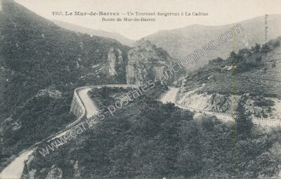Carte postale ancienne La Cadene — Mur-de-Barrez (Aveyron)