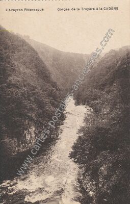 Carte postale ancienne La Cadene — Brommat (Aveyron)