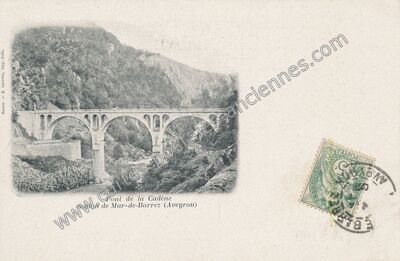 Carte postale ancienne La Cadene — Brommat (Aveyron)