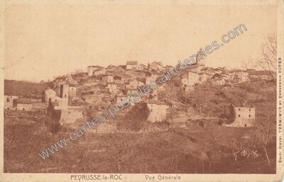 Carte postale ancienne Vue Générale — Peyrusse-le-Roc (Aveyron)