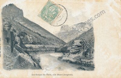 Carte postale ancienne La Muse — Mostuéjouls (Aveyron)