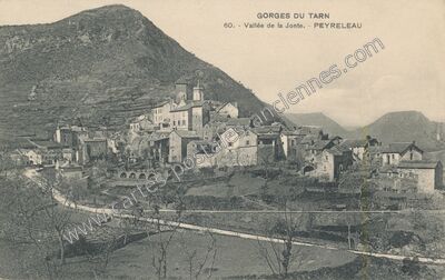 Carte postale ancienne Gorges du Tarn. Vallée de la Jonte — Peyreleau (Aveyron)