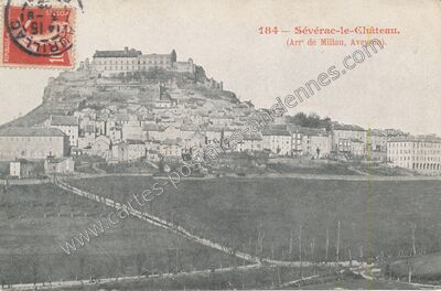 Carte postale ancienne Severac le Chateau — Sévérac-le-Château (Aveyron)