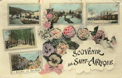 Carte postale ancienne Souvenir de Saint-Afrique — Saint-Affrique (Aveyron)
