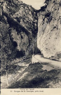Carte postale ancienne St Georges — Axat (Aude)