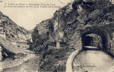 Carte postale ancienne Trou du Cure — Belvianes-et-Cavirac (Aude)