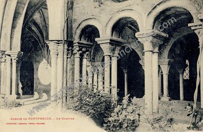 Carte postale ancienne Abbaye de Fontfroide — Narbonne (Aude)