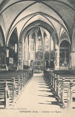 Carte postale ancienne Conques — Conques-sur-Orbiel (Aude)