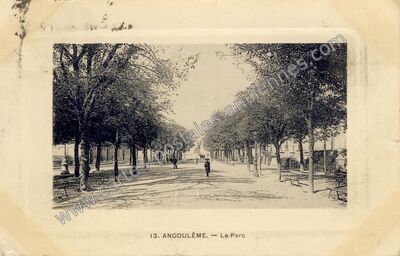 Carte postale ancienne Le Parc — Angoulême (Charente)