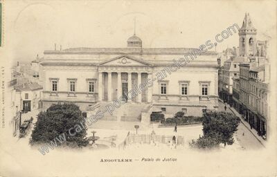 Carte postale ancienne Palais de Justice — Angoulême (Charente)