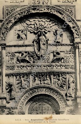 Carte postale ancienne Cathédrale Saint-Pierre — Angoulême (Charente)